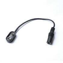 9V battery holder with DC female male head line length 12CM single-block effect power cable