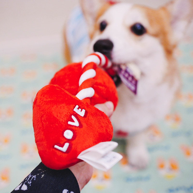 Little B - Cub Original fun and one - in - one ball toy wore a core pacifier noise cotton rope dog toy