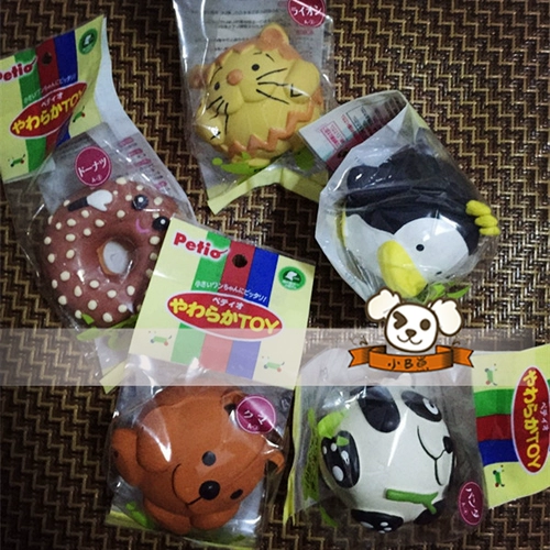 Самостоятельная бесплатная доставка Япония Petio Paper Super Mitue Pet Dog Dog High -Catfice Dog Latex Toys