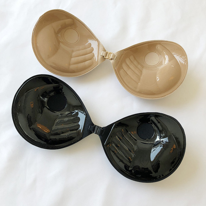 Áo ngực vô hình của Bali với một chiếc rương nhỏ được tập hợp trong chiếc váy cưới trên sự hỗ trợ của biến thái dày không trơn trượt dán núm vú miếng dán đầu ti