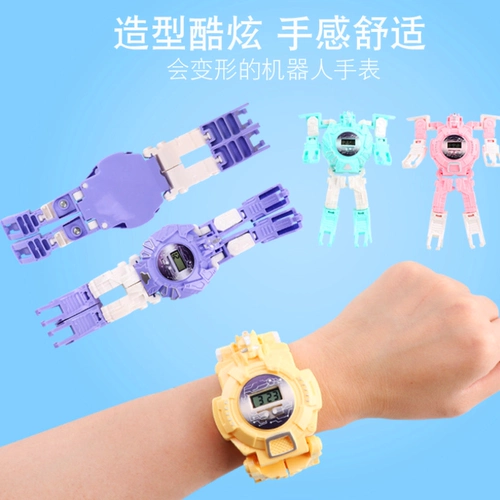 Детский трансформер, игрушка, мужские часы для мальчиков, робот для детского сада для школьников, подарок на день рождения
