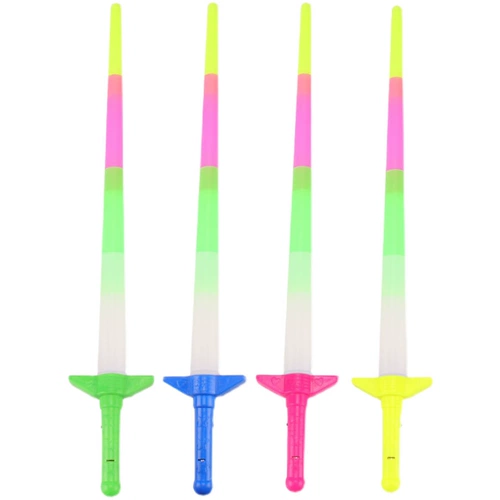 Электронная игрушка, мигающий регулируемый световой меч, мультяшная большая световая палочка для мальчиков и девочек