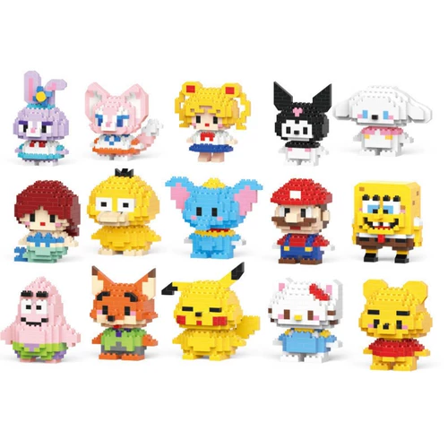 Мультяшная игрушка, конструктор для детского сада для школьников, «сделай сам», подарок на день рождения