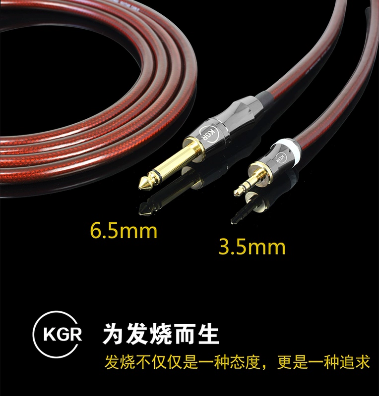 Nhạc cụ guitar KGR chuyển đổi loa điện thoại 3.5 sang 6.5 6.35 cặp dây kết nối âm thanh lớn thành nhỏ - Phụ kiện nhạc cụ