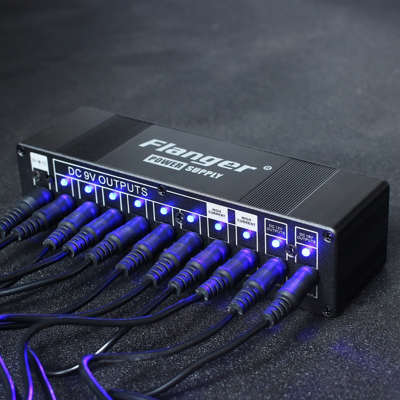 Flanger Flange guitar effects single block power supply 10 independent multi-channel no noise 9V12V18V