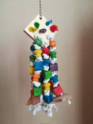 Parrot bird toy gray parrot macaw macaw gnawing hand-made