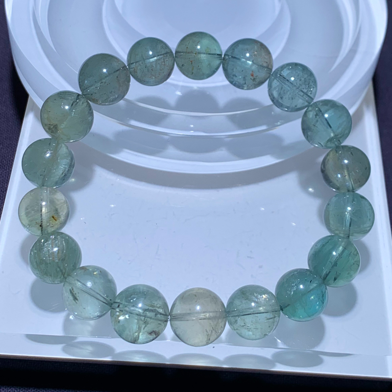 天然グリーンボディシンビオシス アルーシャ タンザニア サンストーンブレスレット サンストーンベリルブレスレット ギフト 女性用