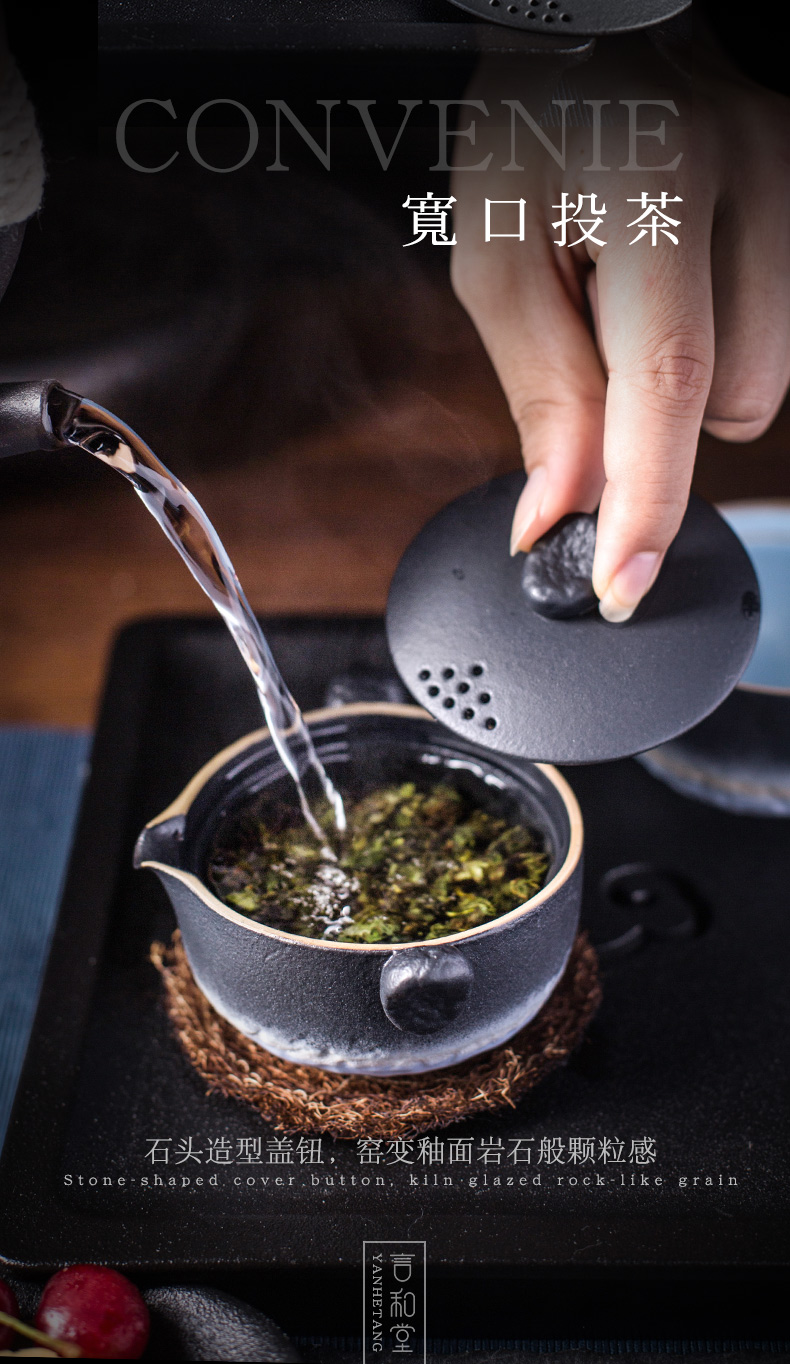 # and portable crack cup travel kung fu tea set is suing Japanese contracted a pot of four cups of ceramics