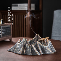 Yan Hutang ashtray household ceramics creative personality trend anti-fly ash living room high-end mens ashtray office