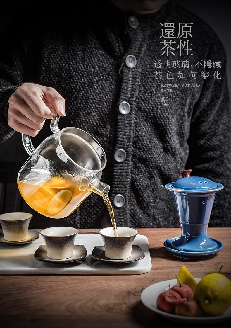 And hall Pyrex cooking household automatic steamed tea is the tea, the electric TaoLu steaming tea pot large capacity