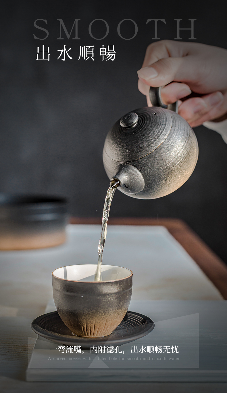 And hall tianyu ceramic teapot single filtration pot of Japanese tea taking tea pot from the large capacity of household