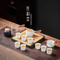 Tea set set home living room light luxury kung fu teapot tea cup tea small tea tray office meeting guest box