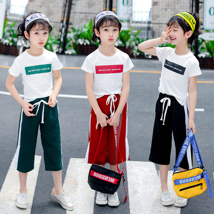 女童夏装新款2018大童女装夏款两件套十岁女