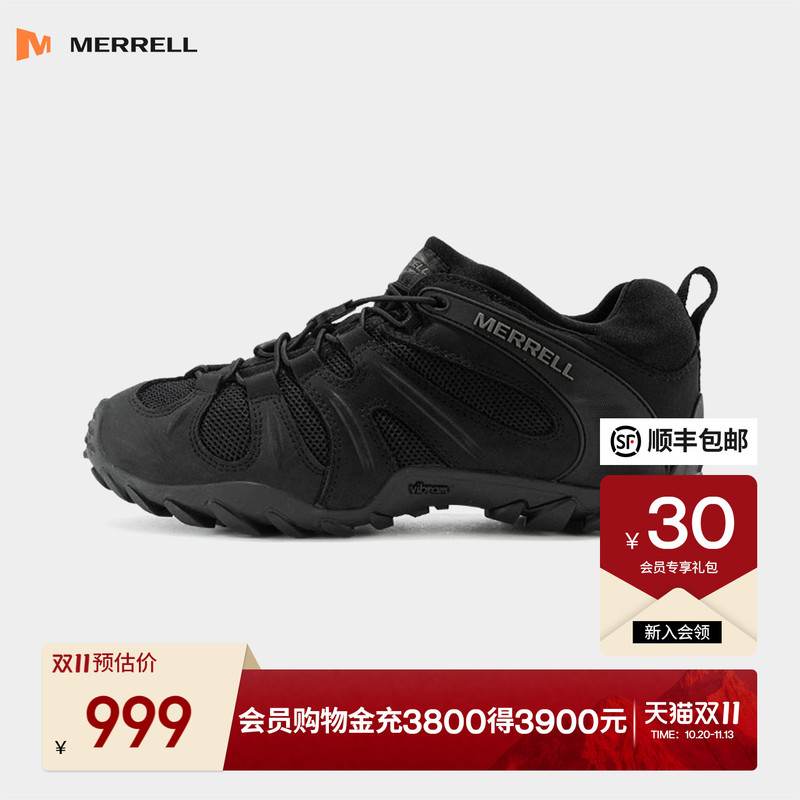 Merrell Chameleon Outdoor Hiking Shoes Men's Sports Non-Slip Wear-Resistant Shock-Absorbing Tactical Shoes and Boots