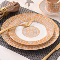 Nordic fashion Western tableware set home European model room creative Western plate H Palace Mosaic Hotel