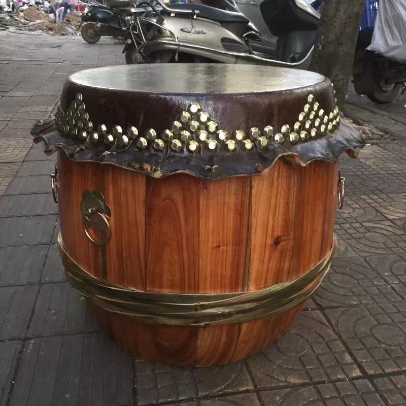 Log Drum 16 18 Inch Cow Leather Drum Waking Lion Invigorated Lion Drum Dragon Boat Drum Dragon Lion Drum Adult Lion Drum 20