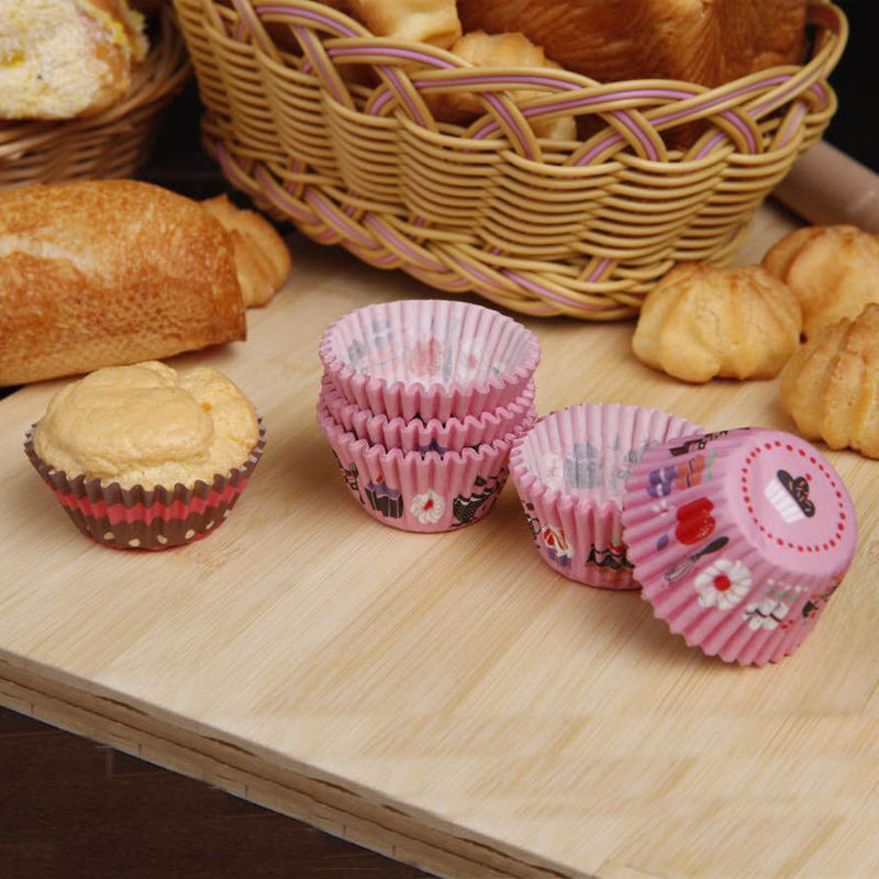 Baking cake paper Snowy Pussy chocolate paper Baking Bacon Cake Cupcake Paper Mat Maffin Cup 150
