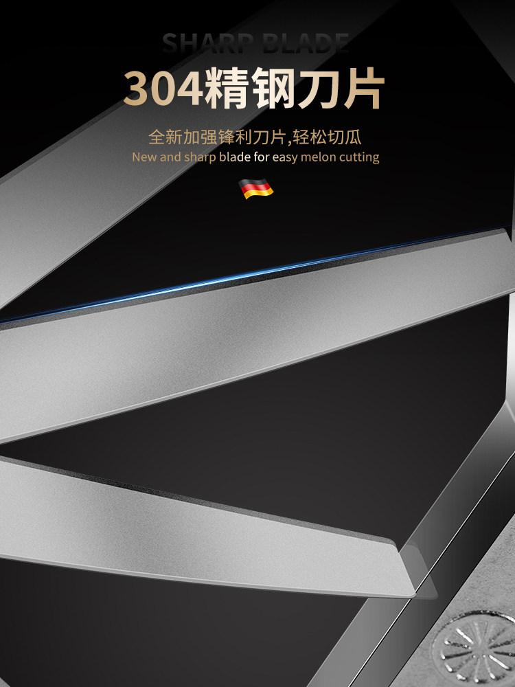 Watermelon Cutting Tool, Fruit Slicer, Stainless Steel Divider, Corer, Multifunctional Apple Slicer