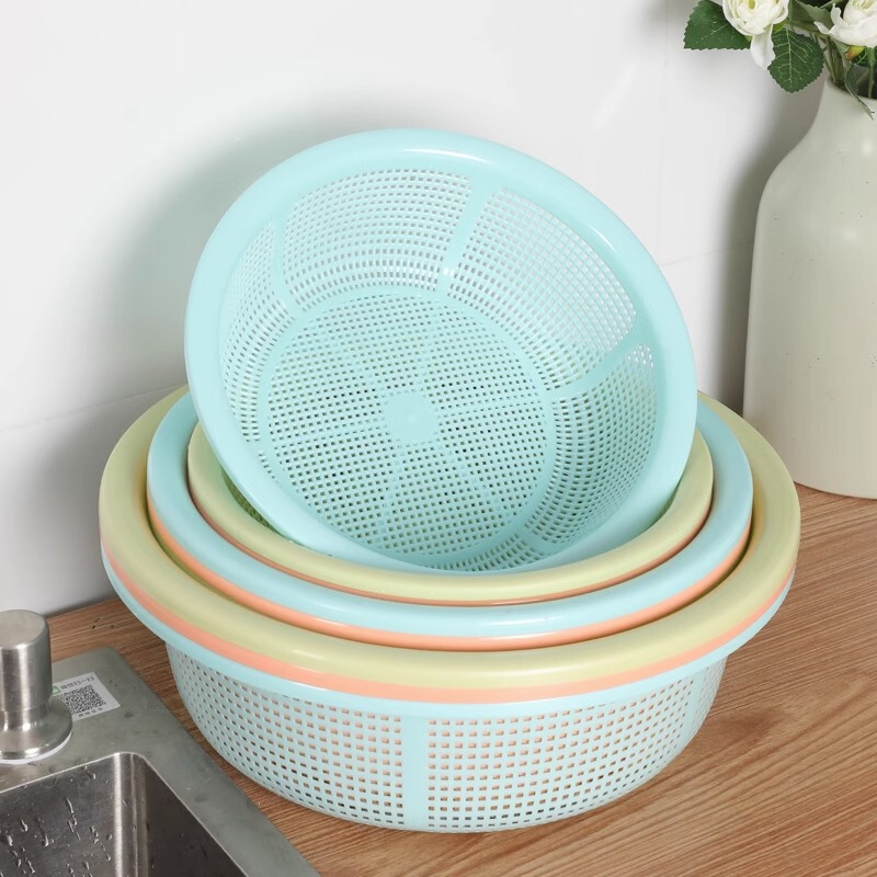 Vegetable Basket, Washing Basin, Draining Basket, Rice Washing Basket, Plastic Kitchen Rice Sieve, Fruit Basket, Washing Basin, Bread Basket, Household Use