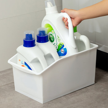 Laundry detergent storage basket household sink cabinet storage box storage box dormitory cabinet countertop basket
