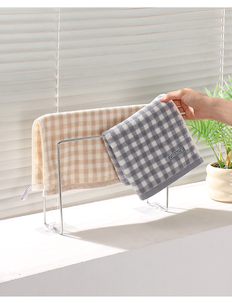 Раковина полка 304不锈钢抹布沥水架台面窄边厨房置物架化妆室收纳层架专用晾晒架 Mrun