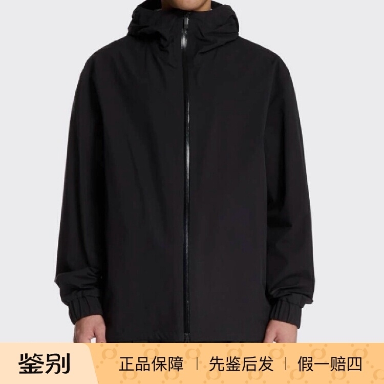 In-Stock Moncler Bise2025 Men's Black Hooded Windbreaker Jacket K1091 1A00170