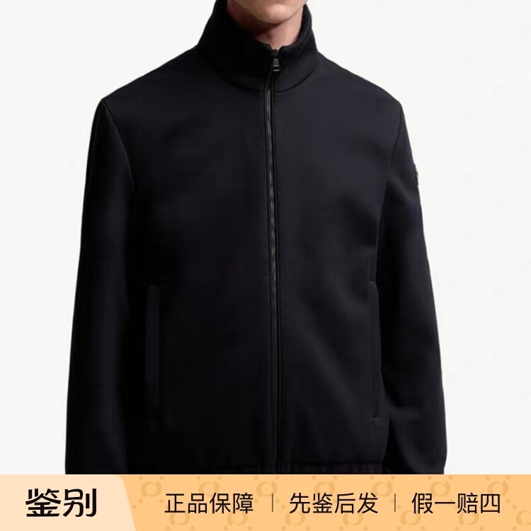 In-Stock Moncler Simorre 25-Year Men's Blue Stand-Collar Double-Layer Jacket 1A00079