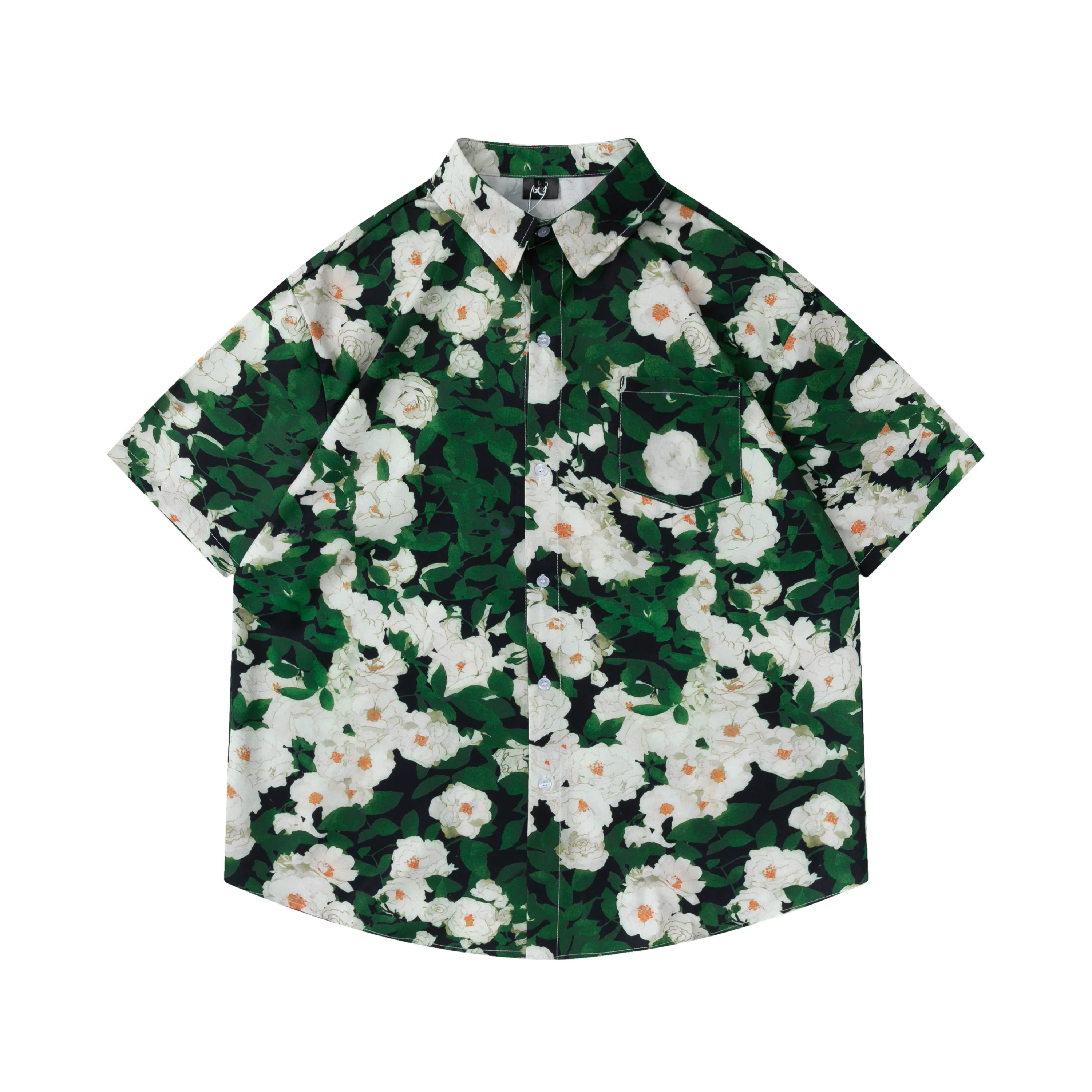 HTTAOSUP Tide, retro shirt, flowered