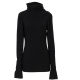 High-neck bottoming shirt women's fashionable fashion foreign style autumn and winter new all-match knitted sweater with loose pile collar sweater