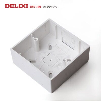 Delixi switch socket 86 type plastic junction box Clear box