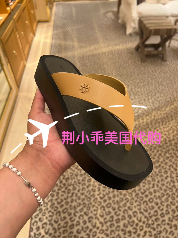 Jing Xiaoguai's American Purchasing Agent for Women's Shoes Tory Burch Thick-Soled 3.4cm Flip-Flops 149717