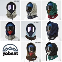 1920YOBEAT Korean ski cap windproof warm face wrap head integrated fleece black soft shell NNN