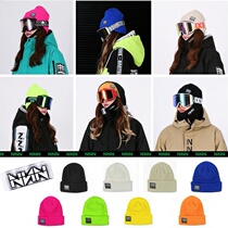 1920NNN Korean ski hat Knitted hat Winter wool hat men and women warm and windproof black red gray yellow powder 8 colors