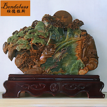 Banderas landscape ornaments natural jade carving welcoming pine living room lobby large creative business gifts