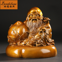 Banderras Pure Bronze Sushi Male Swing Piece Old Sushi Bronze Handicraft Delivery Old Man Birthday Gift Birthday birthday