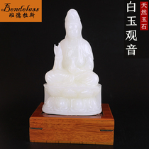 Banderas jade Guanyin BodhisattBodhisattva Natural jade sculptures Guanyin Grand Sculptor Buddha jade sculptures Home Buddhist Supplies