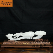 Banderas jade Ruyi swing piece big living room Xuanguan Decoration Natural Jade Hospitality feng shui Qiao relocating the new residence gift