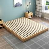 Нордическая сплошная деревянная полка татами без кровати без кровати, короткая кровать, современная минималистская обычая, развратная кровать на полу