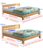 Современный и минималистичный скелет из натурального дерева для кровати, татами, делается под заказ