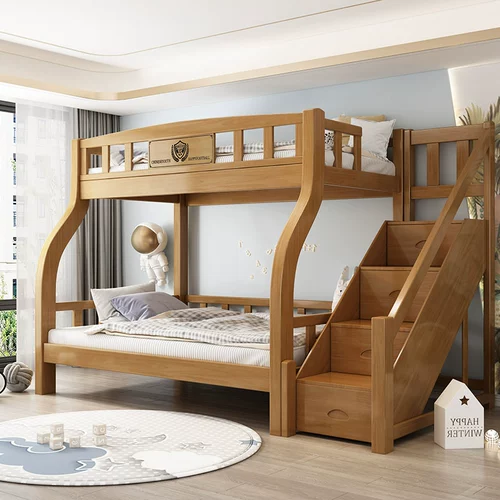 Все -засуленная деревянная детская кровать и нижняя часть магазина комбинированная двойная кровать современная минималистская маленькая домашняя логотип с высокой кроватью с двумя.