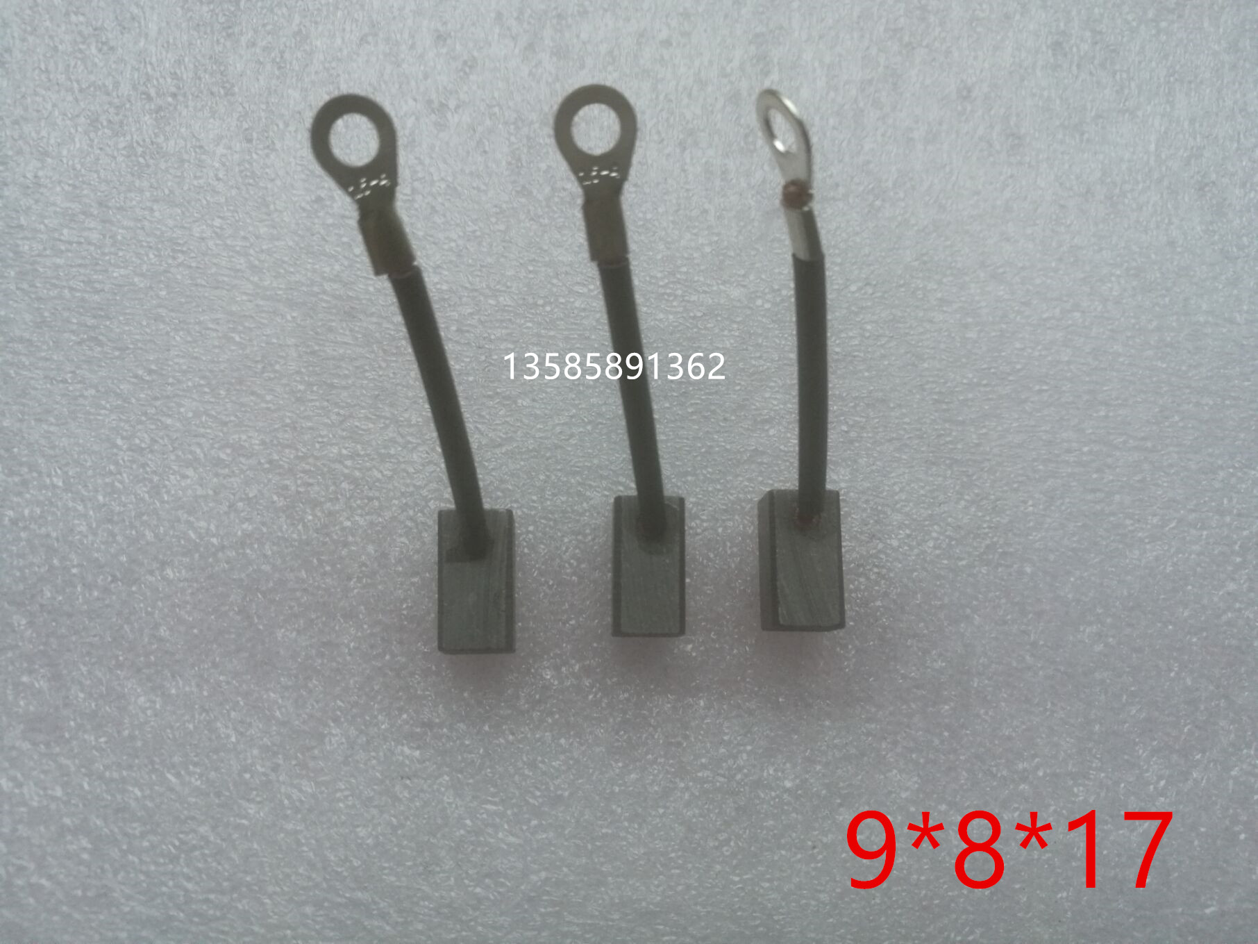 Car fan motor carbon brush 9 * 8 * 17 locomotive