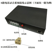 4 8-channel telephone recording system landline landline recording box solid state storage independent recorder
