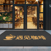 Carpet custom logo commercial door mat non-slip mat welcome entrance exhibition hall hotel outdoor mat gray