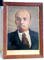 Chairman Mao Lenin portrait Young and old standard portrait Chairman Mao framed portrait Lenin framed painting 