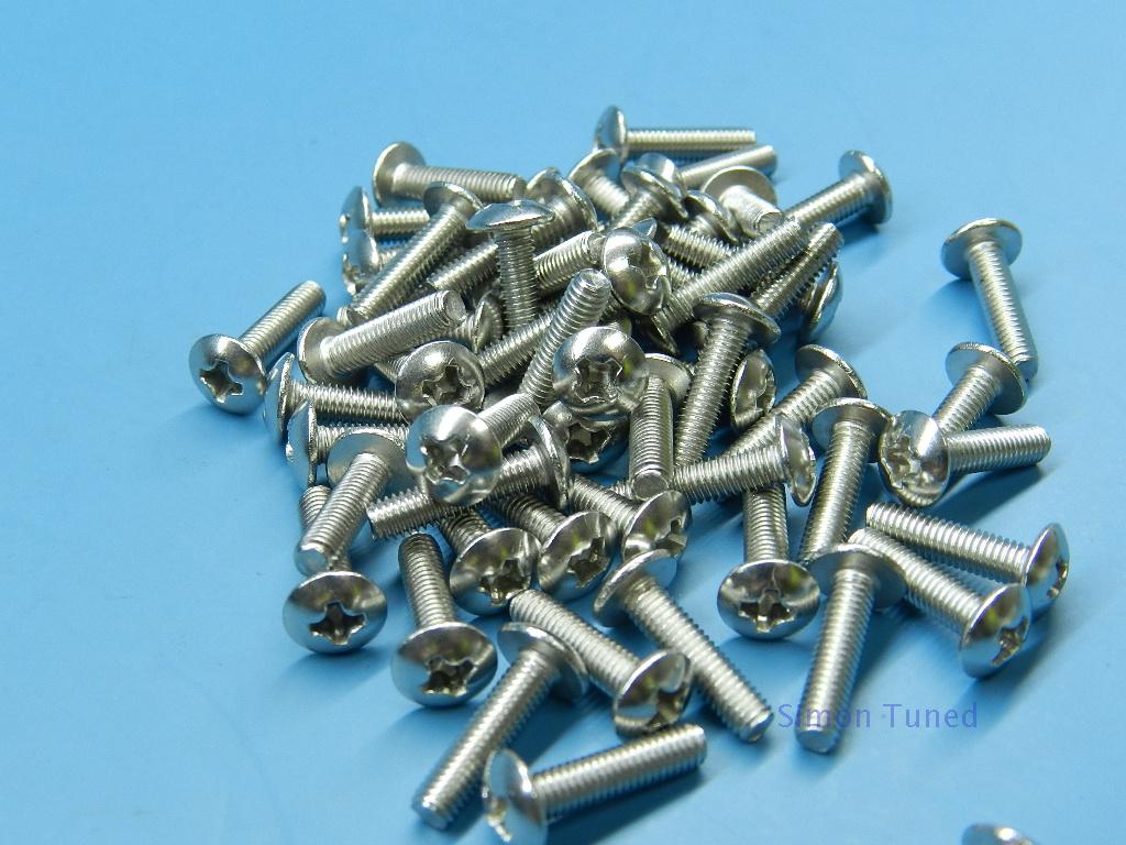 M3 large flat head 304 stainless steel cross disc head gongs