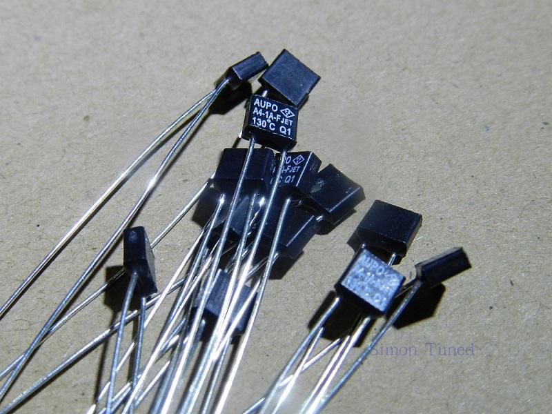 Temperature fuse 130 degrees Dissolved wire 1A 2A 3A 5A