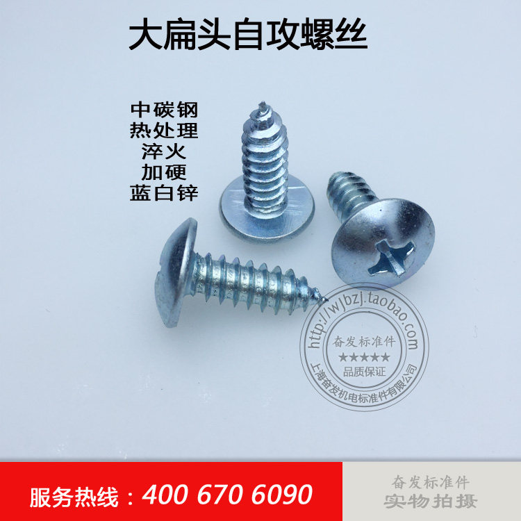Cross groove large flat head self-tapping screw big round head self-tapping nail ST4 2 x 8 9 5 12 13 16 22 25