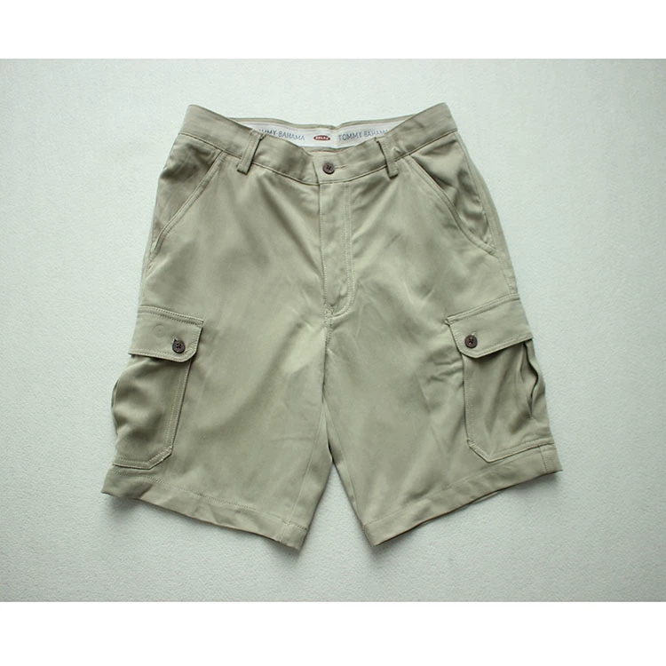 Retro Sven Men Casual 100 Silk Heavy Duty Spin Quần short Bermuda Quần âu (biểu đồ hải lý) quần bò nam đẹp