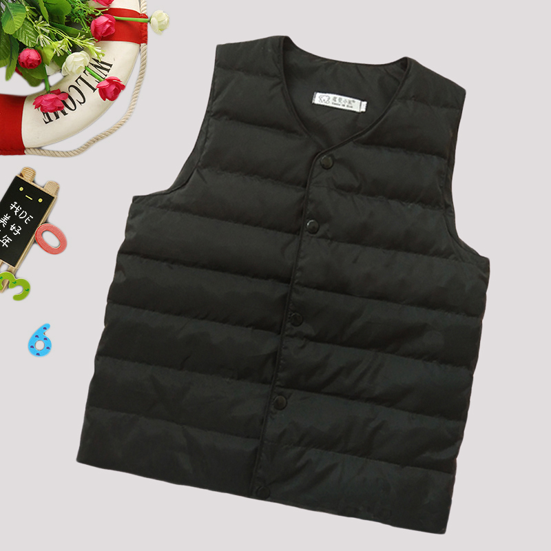 Down Vest for Children, Suitable for Older Kids and Teenagers, Warm Inner Wear Vest for Boys and Girls, Versatile and Close-Fitting for Winter