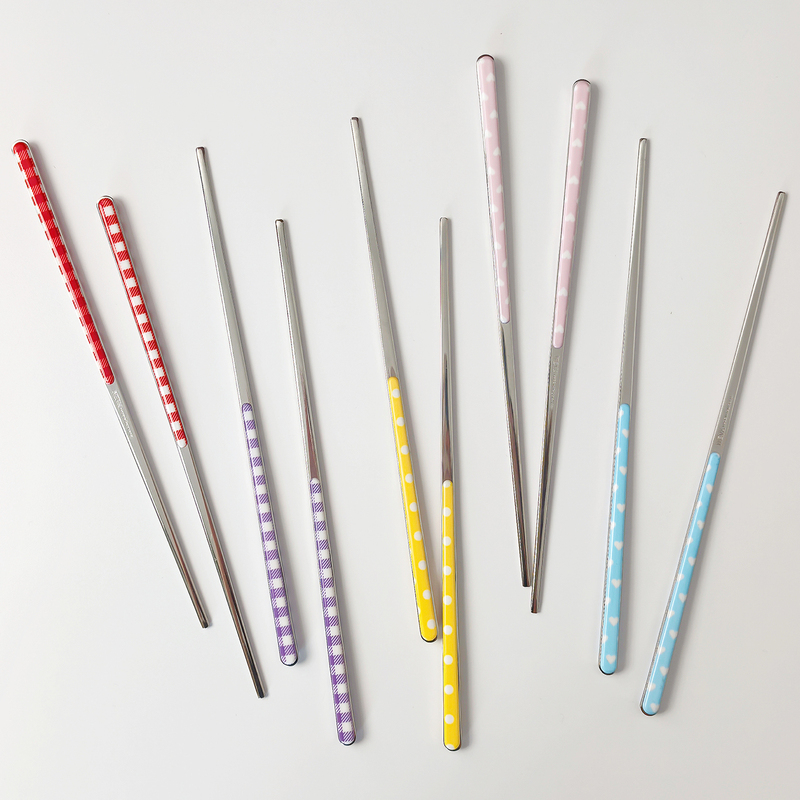 Italian Neva Original Imported Stainless Steel Chopsticks Dopamine High-End Design for Home Use ins Style Antibacterial and Mildew-Proof